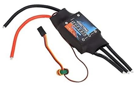 MUEOSI 180A RC Bidirektionaler ESC Bürstenloser Elektro-Drehzahlmotor-Controller, for RC-Autoboot-Unterwasserscooter E-Bike Bürstenmotor Controller von MUEOSI