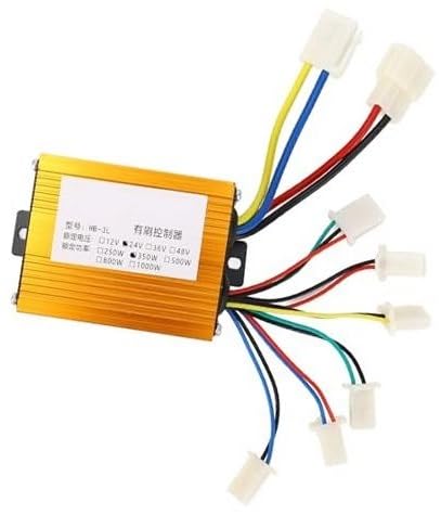 MUEOSI 24 V 350 W Bürstenloser Regler for Elektrofahrräder, Ersatz des Motordrehzahlreglers aus Aluminiumlegierung for Elektroroller E-Bike Bürstenmotor Controller von MUEOSI