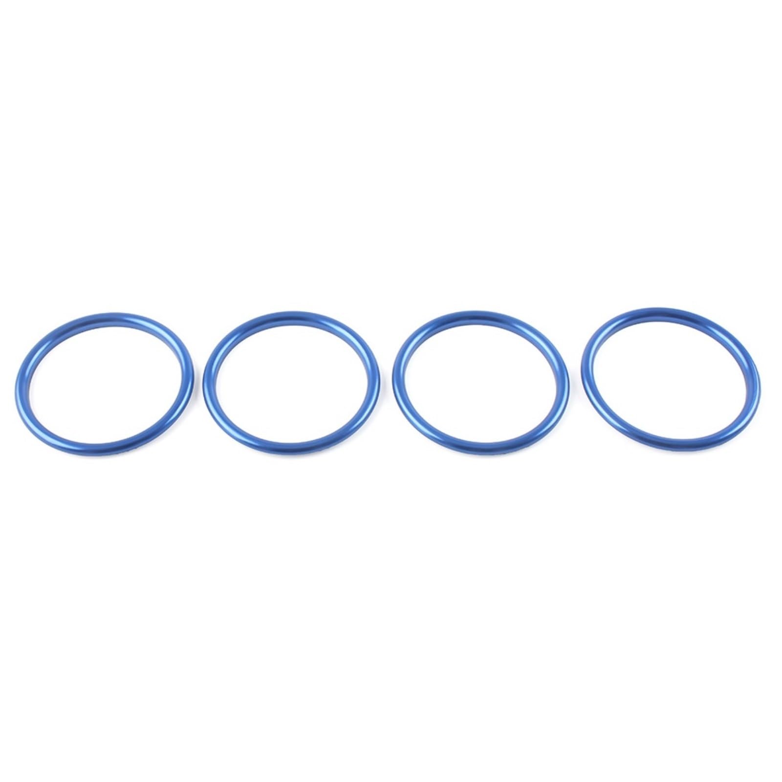 MUEOSI 4-teiliges Set Auto-Mittelkonsole AC Klimaanlage Entlüftungsauslass Innenringabdeckung Zierdekoration, for A1 S1 8X 2010–2018 AC-Steckdosenabdeckung(Blue) von MUEOSI