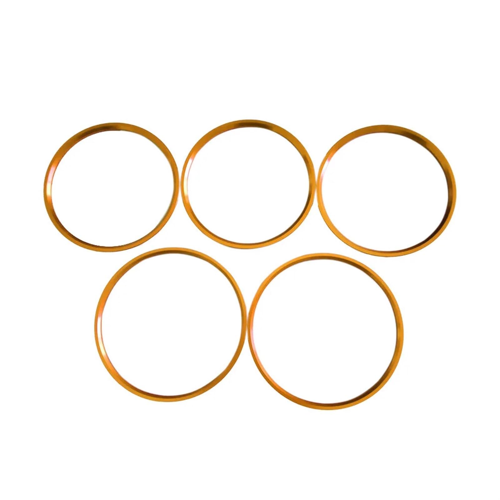 MUEOSI 5-teiliges Set Klimaanlagen-Entlüftungsauslass-Ring-Dekor for AB GLA CLA-Klasse W176 W246 C117 X156 AMG 2012–2018 AC-Steckdosenabdeckung(Gold) von MUEOSI