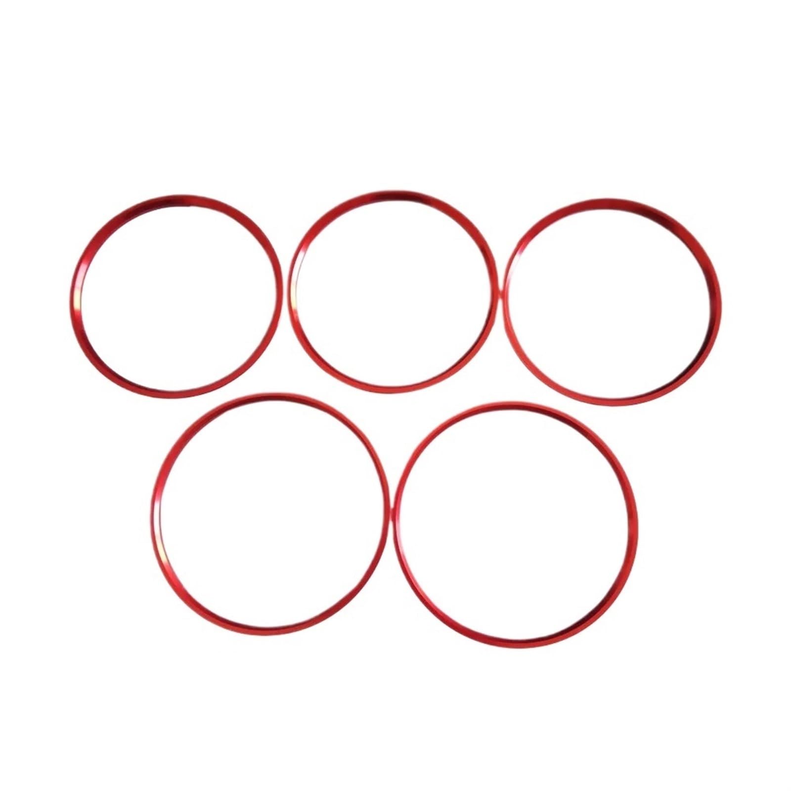 MUEOSI 5-teiliges Set Klimaanlagen-Entlüftungsauslass-Ring-Dekor for AB GLA CLA-Klasse W176 W246 C117 X156 AMG 2012–2018 AC-Steckdosenabdeckung(Red) von MUEOSI