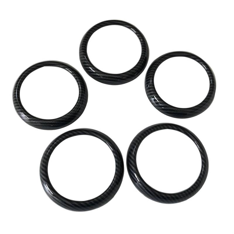 MUEOSI 5PCS Set Klimaanlage Vent Outlet Ring Trim Dekor for A Klasse W176 B Klasse W246 CLA C117 GLA X156 AC-Steckdosenabdeckung(2013-2019 CLA) von MUEOSI