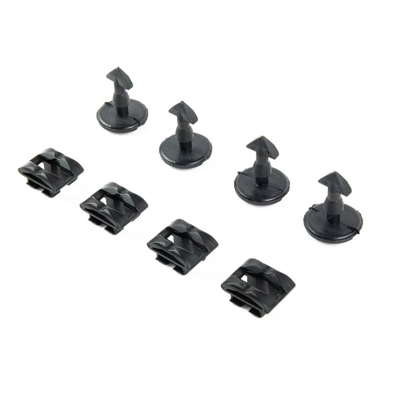 MUEOSI 8PCS/4SET Abschleppen Abdeckung Clip Retainer Hinten Stoßstange Abschleppöse Haken Abdeckung Clips Drehen Abdeckung Discovery 3 4, for Range, for Rover, Sport Stoßstangen-Abschlepphakenabdeckun von MUEOSI