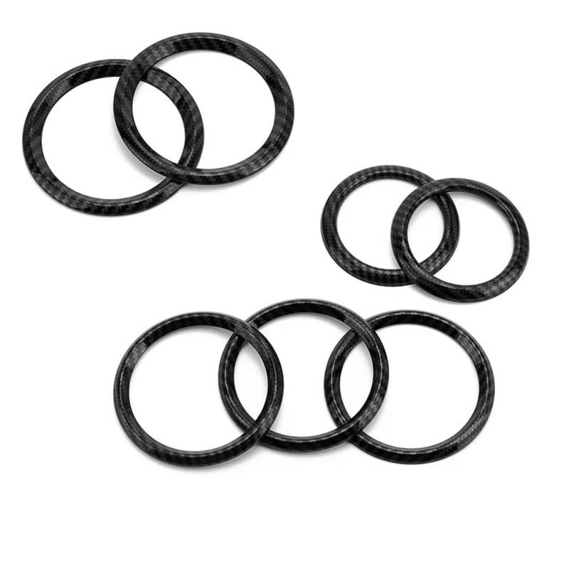 MUEOSI ABS Auto Klimaanlage Air Vent Outlet Ring Abdeckung Trim for A W177 B W247 GLB X247 CLA C118 GLA h247 2020-2022 AC-Steckdosenabdeckung(Carbon Fiber,B Class 2020-2022) von MUEOSI