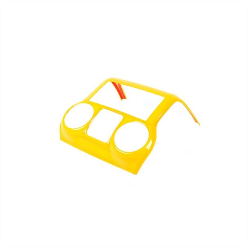 MUEOSI ABS Autoinnenraum Mittelkonsole Armaturenbrett Klimaanlage Dekoration Abdeckung Aufkleber, for Jeep, for Wrangler JK 2011-2017 AC-Steckdosenabdeckung(Yellow) von MUEOSI