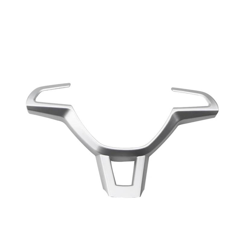 MUEOSI ABS Chrom Auto Lenkrad Schutz Trim Aufkleber Fit, for Skoda, for KODIAQ, 2017 2018 2019 Zubehör Dekorativer Lenkradaufkleber(Matte Silver) von MUEOSI