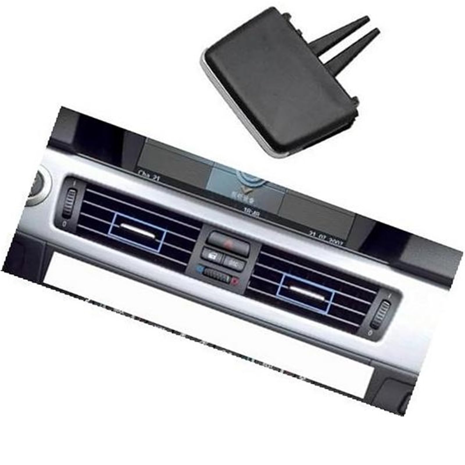 MUEOSI Armaturenbrett-Entlüftungsöffnung, Auto-Klimaanlage, AC-Entlüftungsgitter, Lasche, Clip-Auslass, for, 3er-Serie E90 E91 E92 E93 316 318 320 325 328 64229130458 Entlüftungslaschenclip von MUEOSI