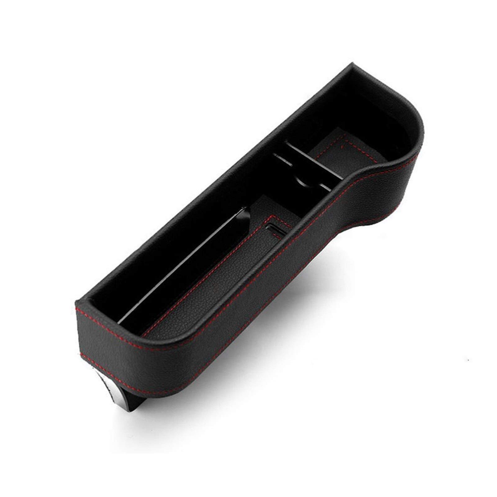 MUEOSI Auto, for Sitz, Gap Aufbewahrungsbox Auto Slot Aufbewahrungsbox Auto Armlehne Box Gap Box Multifunktionale Lagerung Ausrüstung Lückenfüller für Autositze(Coral Red,Co pilot) von MUEOSI