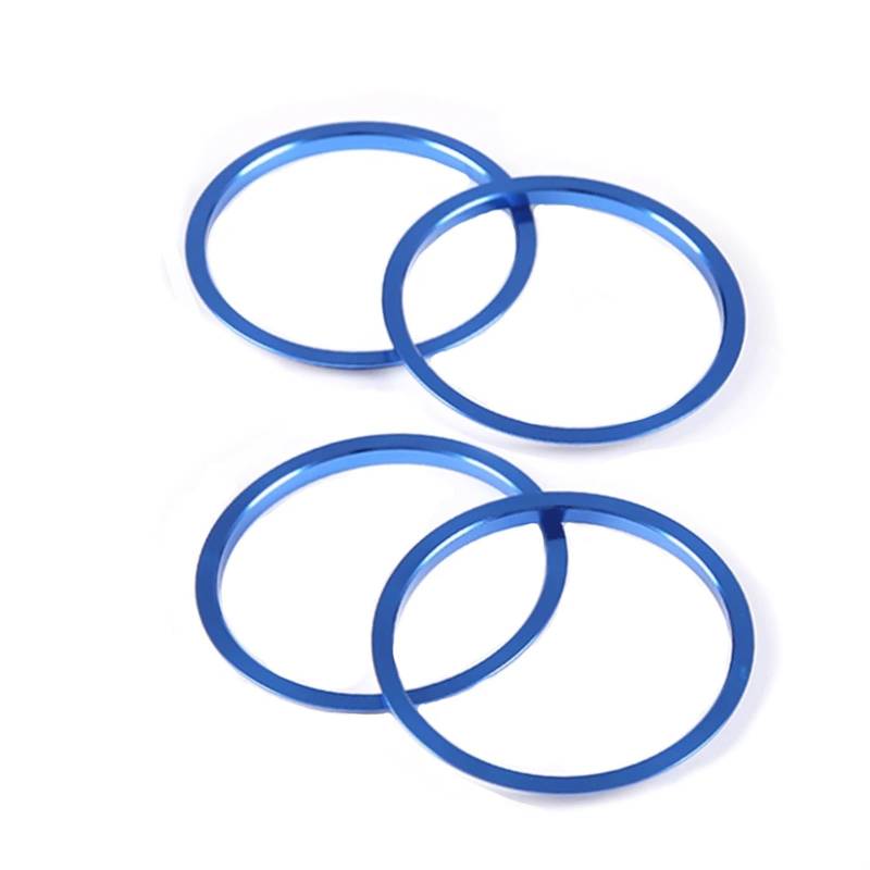 MUEOSI Auto-Armaturenbrett-Klimaanlage-Entlüftungsauslass-Abdeckungsring, Zieraufkleber, Innenzubehör, for Mazda MX-5 2009–2015 AC-Steckdosenabdeckung(Blue) von MUEOSI