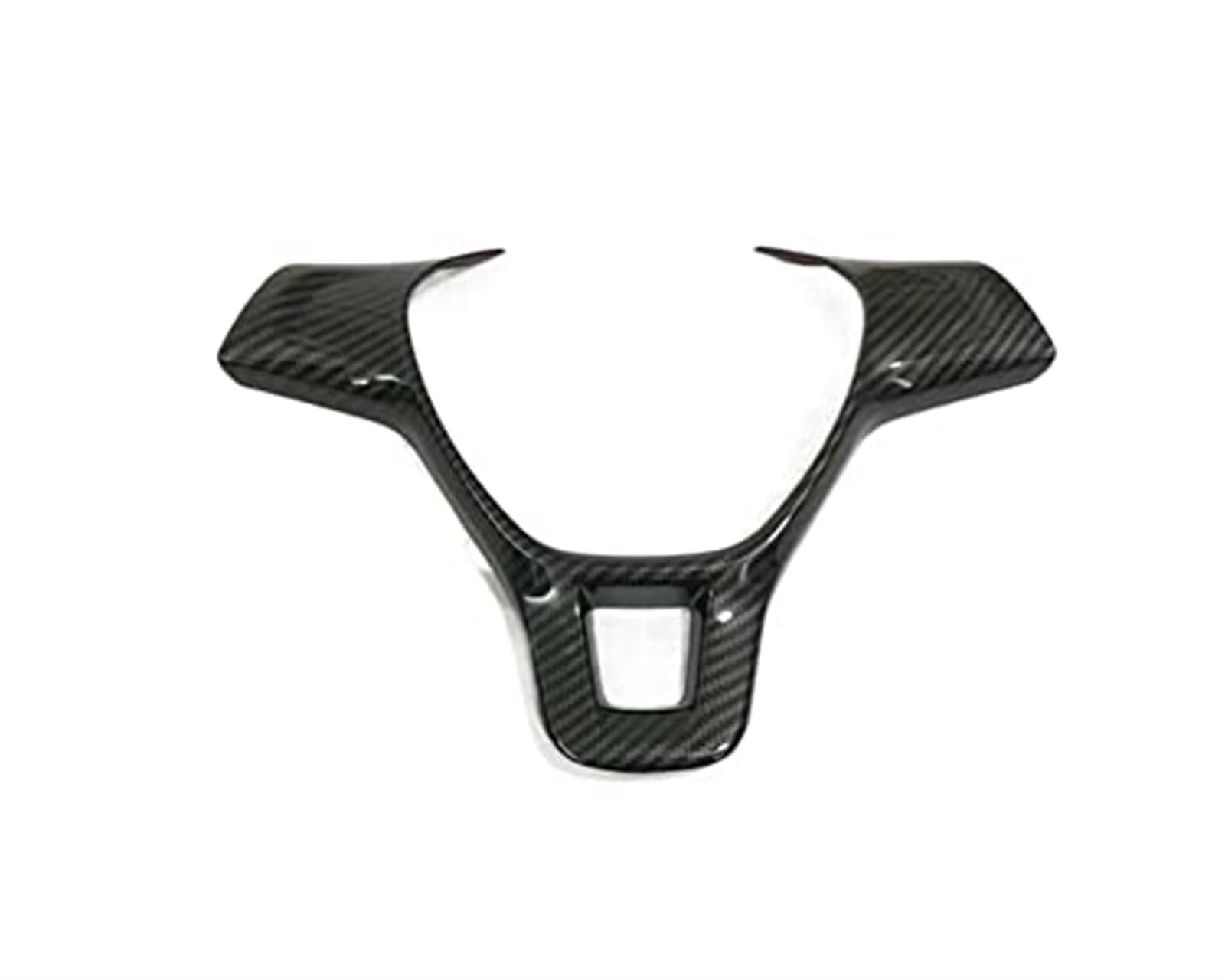 MUEOSI Auto Lenkrad Dekoration Abdeckung Trim Rahmen Aufkleber, for VW, for Touran, 2016 2017 2018 2019 Auto Zubehör Dekorativer Lenkradaufkleber(Black Low Configuration 1) von MUEOSI