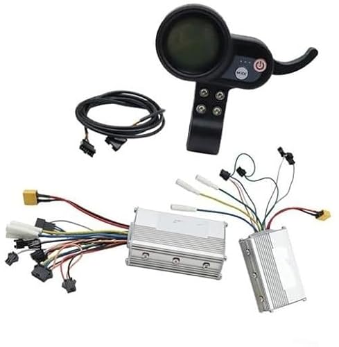 MUEOSI Booster-Controller-Messgeräte, for JP-Modelle-Scooter, Scooter-Controller-Messgerät-Kit, Dual-Drive-Controller-LCD-Messgerät-Beschleunigungsmesser, Elektroroller-Zubehör (60 V, 25 A-Set) E-Bike von MUEOSI