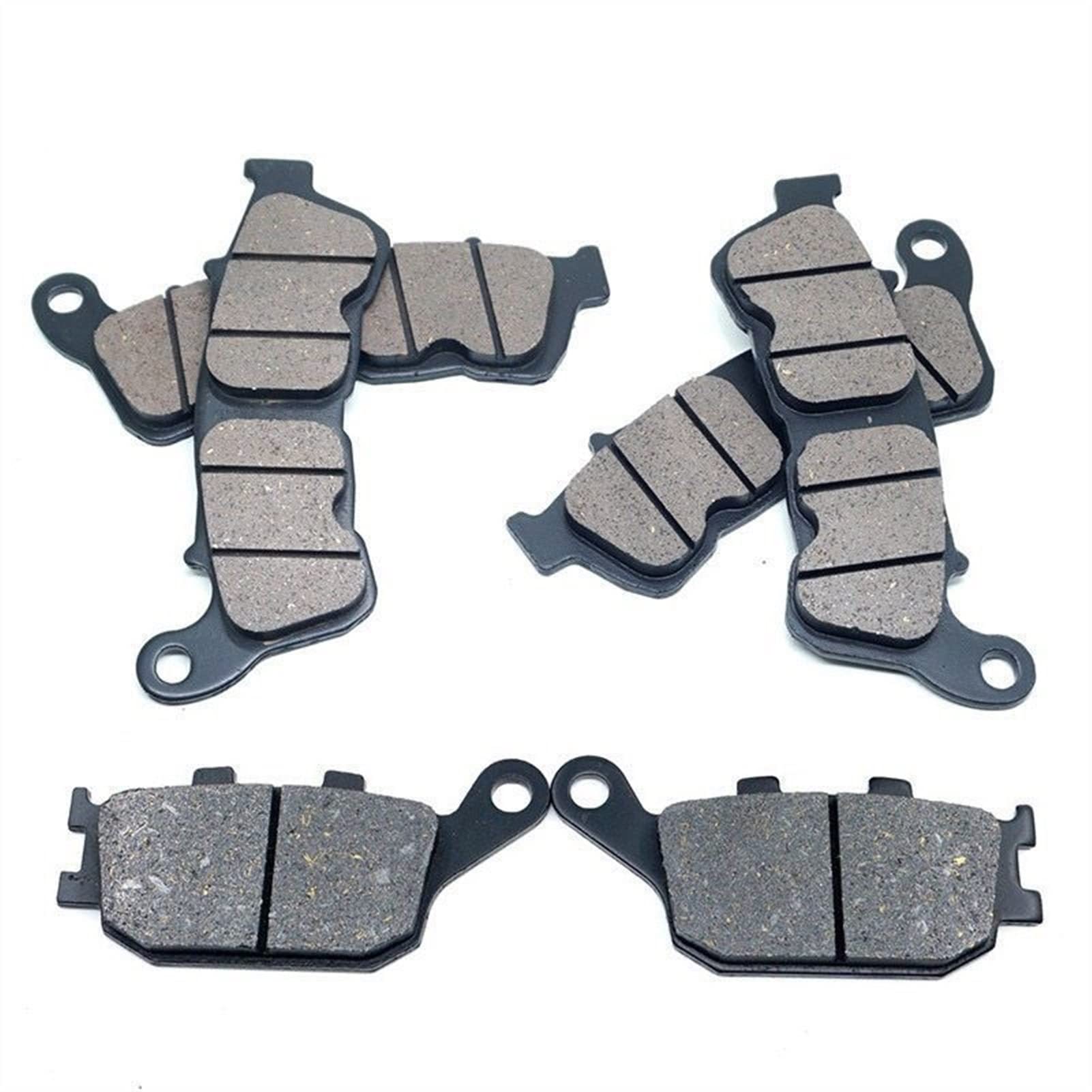 MUEOSI Bremsbeläge vorne und hinten, Teilesatz, for Hornet 600 CB600F CB 600 F ABS 2007 2008 2009 2010 2011 Motorradbremsbeläge(Whole Set) von MUEOSI