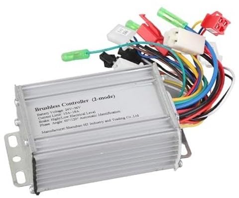 MUEOSI Bürstenloser Controller, 350 W, bürstenloser Drehzahlmotor-Controller for Elektrofahrräder, for E-Bikes, Roller, Elektro-Skateboards (24 V-36 V) E-Bike Bürstenmotor Controller von MUEOSI