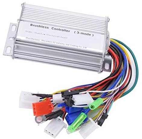 MUEOSI Bürstenloser Controller for Elektrofahrräder, 350 W, bürstenloser Drehzahlmotor-Controller, empfindliche Steuerung, for Elektrofahrräder, Elektroroller (36 V-48 V) E-Bike Bürstenmotor Controlle von MUEOSI