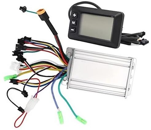 MUEOSI Bürstenloser Motorcontroller, LCD-Display, 36/48/60 V, 350 W/450 W, Motorcontroller-Kit for Elektrofahrräder mit Schalter E-Bike Bürstenmotor Controller von MUEOSI