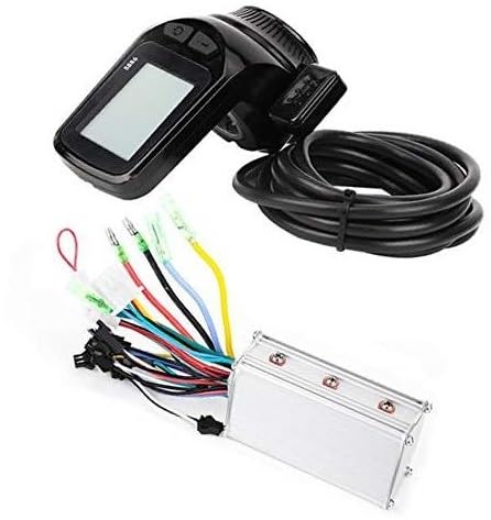 MUEOSI Bürstenloser Regler for 350-W-Motoren, 24 V, 36 V, 48 V, 60 V, elektrisches LCD-Anzeigefeld, Zifferblattmessgerät (36 V) E-Bike Bürstenmotor Controller(Black 36V) von MUEOSI