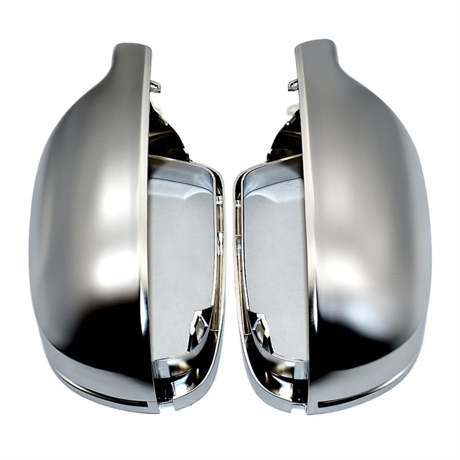 MUEOSI Car Rearview Side Mirror Covers Cap, for, A3 A4 A5 2011-2016 B8.5 B 8.5 Silver Matt Chrome Außenspiegel-Abdeckkappe(With Side Assist) von MUEOSI