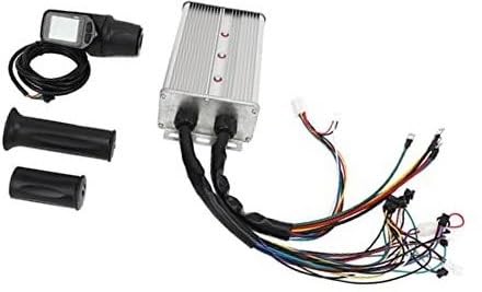 MUEOSI Controller-Panel-Set for Elektroroller, 1500 W Leistung, 50 A Strombegrenzung mit Halbdrehgas, for Elektrofahrräder, 22,5 mm Lenker E-Bike Bürstenmotor Controller von MUEOSI