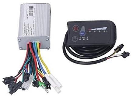 MUEOSI Controller- und Anzeigeset, 350-W-Elektrofahrrad-Controller mit Zubehör for LED-Anzeigefelder, for die Ausrüstung von Elektrorollern E-Bike Bürstenmotor Controller(Black 36V) von MUEOSI