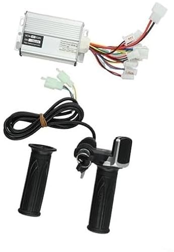 MUEOSI Drehzahlregler-Set for Elektromotoren, Gasgriff mit Bürstenregler, for unterschiedliche Motorspezifikationen, Zubehör for Elektroroller (48 V, 1000 W) E-Bike Bürstenmotor Controller(BLACK 48V50 von MUEOSI