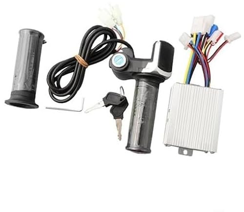 MUEOSI Drehzahlregler-Set for Elektromotoren, Gasgriff mit Bürstenregler, for unterschiedliche Motorspezifikationen, Zubehör for Elektroroller (48 V, 1000 W) E-Bike Bürstenmotor Controller(BLACK 36V35 von MUEOSI