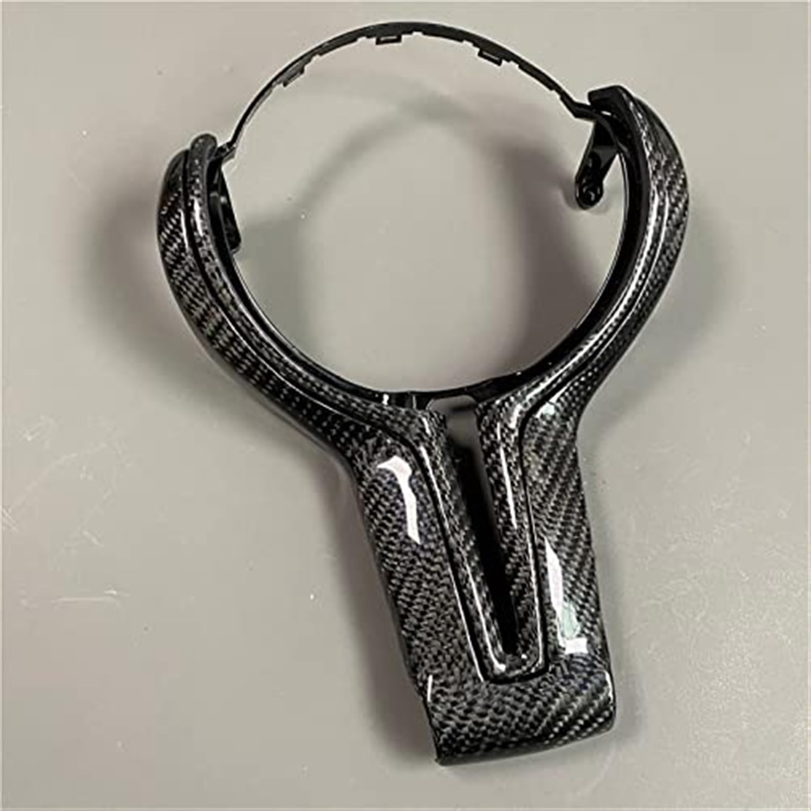 MUEOSI Ersetzte Lenkradverkleidung aus Kohlefaser, for, M2 F87 M3 F80 M4 F82 M5 F10 M6 F06 X5M X6M M-Sport F30 Auto-Styling-Zubehör Dekorativer Lenkradaufkleber(Black Style 8 Carbon) von MUEOSI