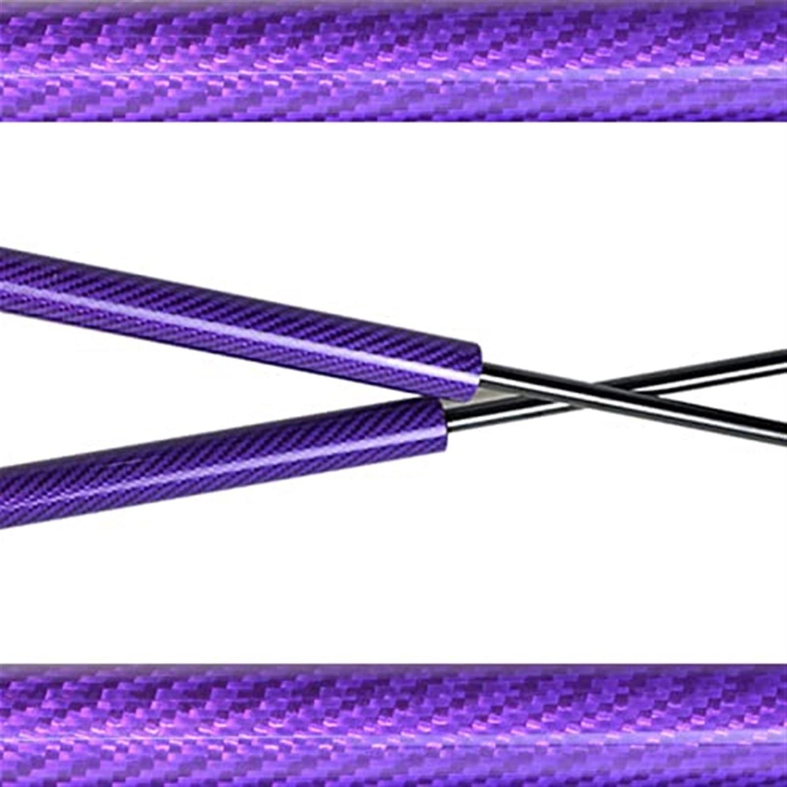 MUEOSI Federbeine, for Jeep, Compass MK49 2006–2016, vordere Motorhaube, modifizierte Hubunterstützung, Stoßdämpfer, Absorberfeder Gasdruckfedern auf der Motorhaube(Purple Carbon Fiber) von MUEOSI