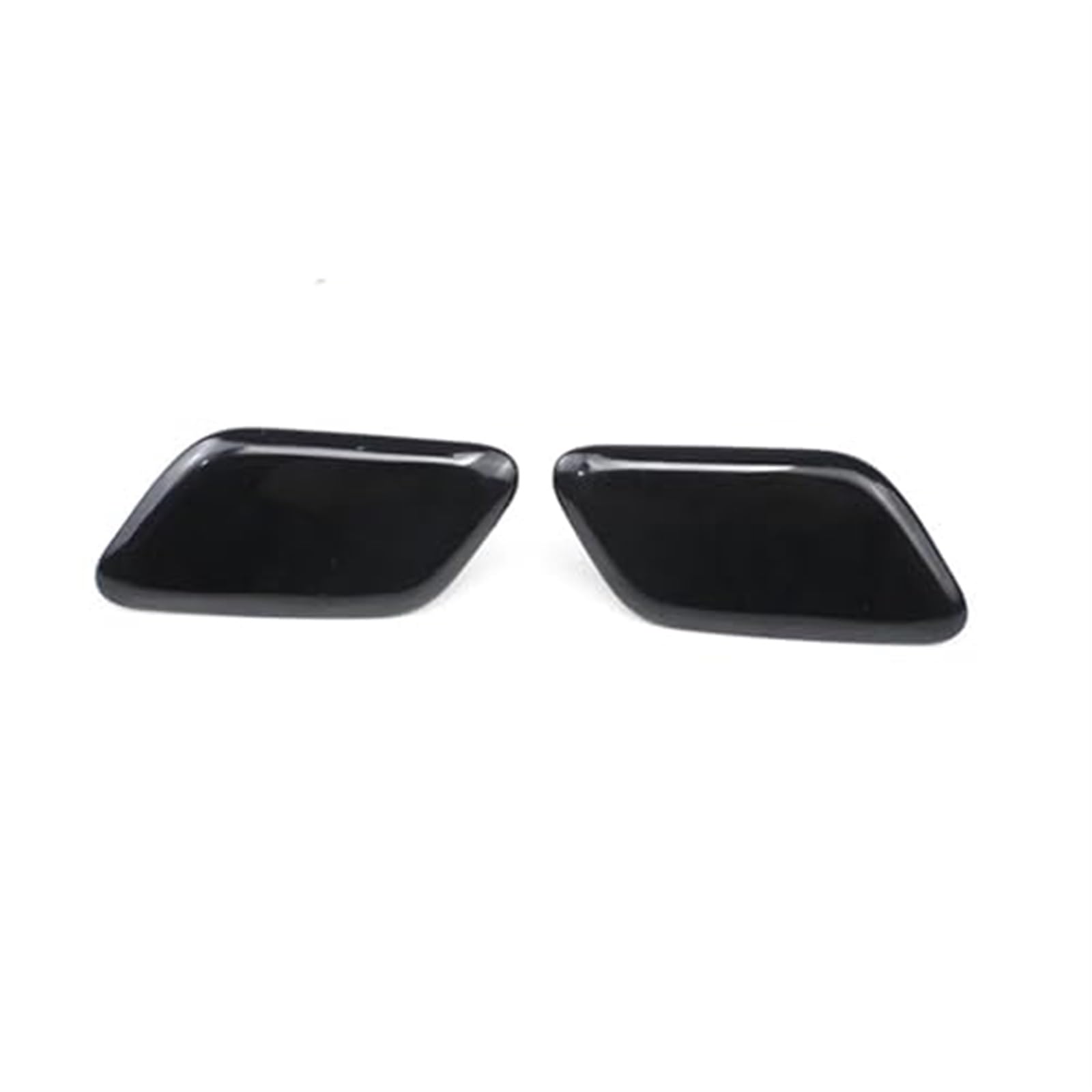 MUEOSI Frontstoßstange Scheinwerferwaschanlage Sprühdüsenabdeckung Jet Cap, for Toyota, Avensis T25 2006-2008 Abdeckung der Scheinwerferwaschdüse(Black Pair) von MUEOSI