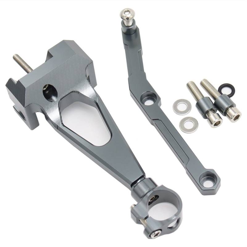 MUEOSI Halterung for Motorrad-Lenkungsstabilisierungsdämpfer, for Yamaha, MT-09 MT09 FZ09 FZ-09 2013-2019 universeller Motorrad Lenkungsdämpfer(Titanium) von MUEOSI