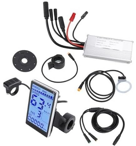 MUEOSI LCD-Display-Controller-Kit, 36 V, 48 V, 22 A, wasserfester Fahrrad-Controller mit M5-LCD-Display, for Scooter-Modifikationen E-Bike Bürstenmotor Controller von MUEOSI