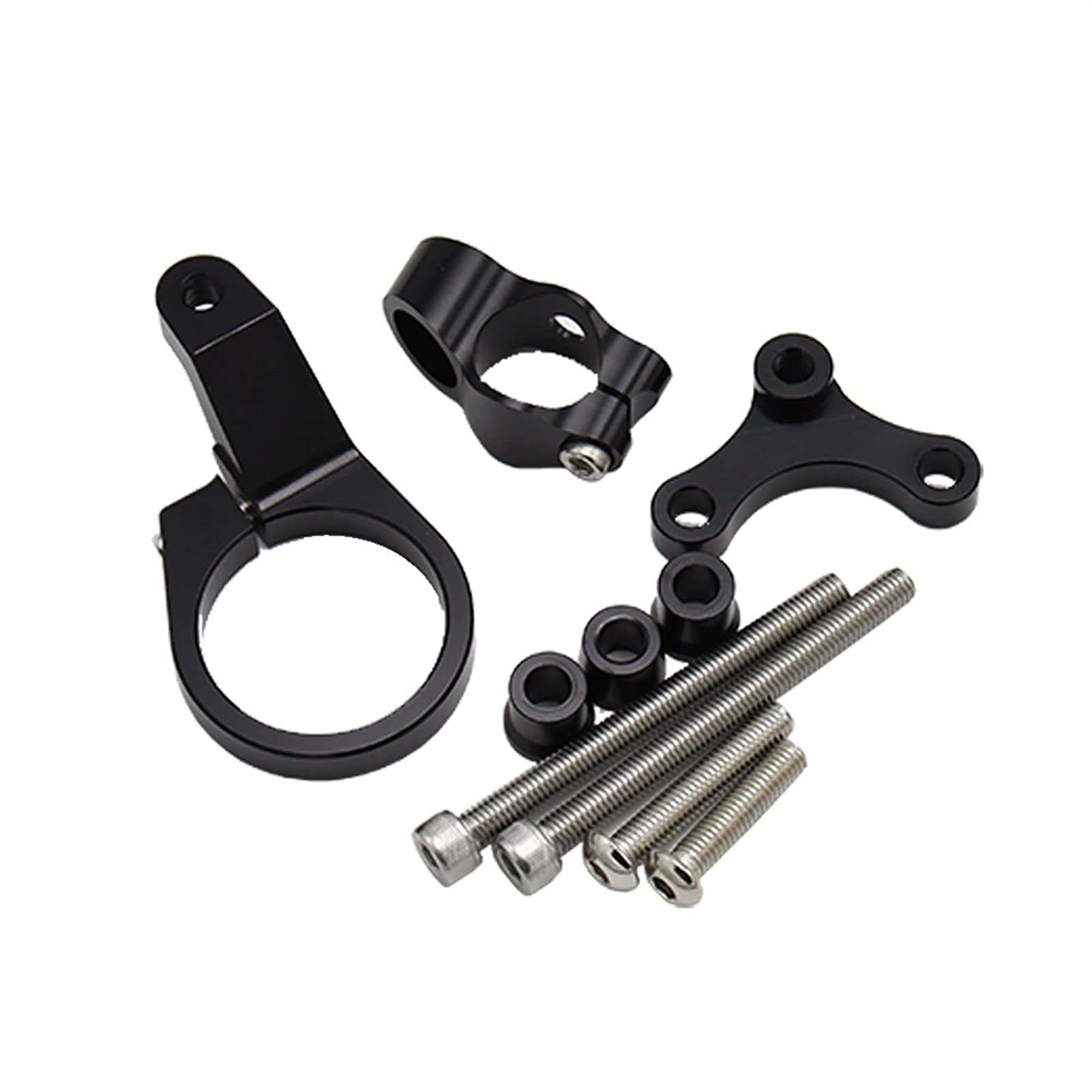 MUEOSI Montagehalterungssatz for Motorrad-Lenkstabilitätsdämpfer, for CBR650R 2019 2020 CNC-Aluminium universeller Motorrad Lenkungsdämpfer(O) von MUEOSI