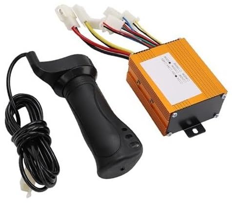 MUEOSI Motordrehzahlregler, 24 V 500 W Bürstensteuerbox mit Gasgriffsatz, for Elektrofahrrad-Roller-Dreirad E-Bike Bürstenmotor Controller von MUEOSI