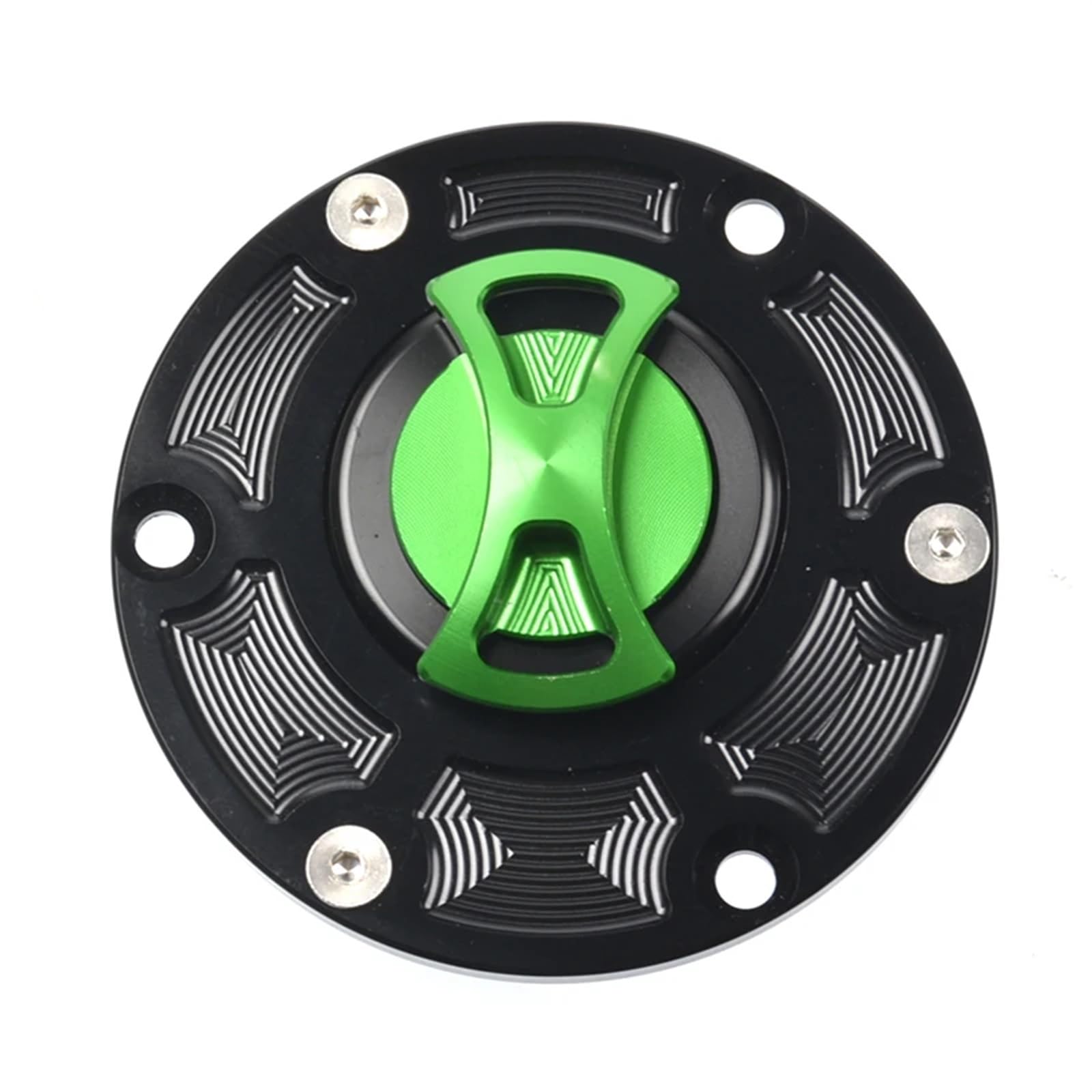 MUEOSI Motorrad CNC Tankdeckel Abdeckung, for Moto Guzzi, Rocket III, for Moto Guzzi, Alle Stile, for Moto Guzzi, Cagiva Alle Baujahre abschließbarer Tankdeckel(Green) von MUEOSI