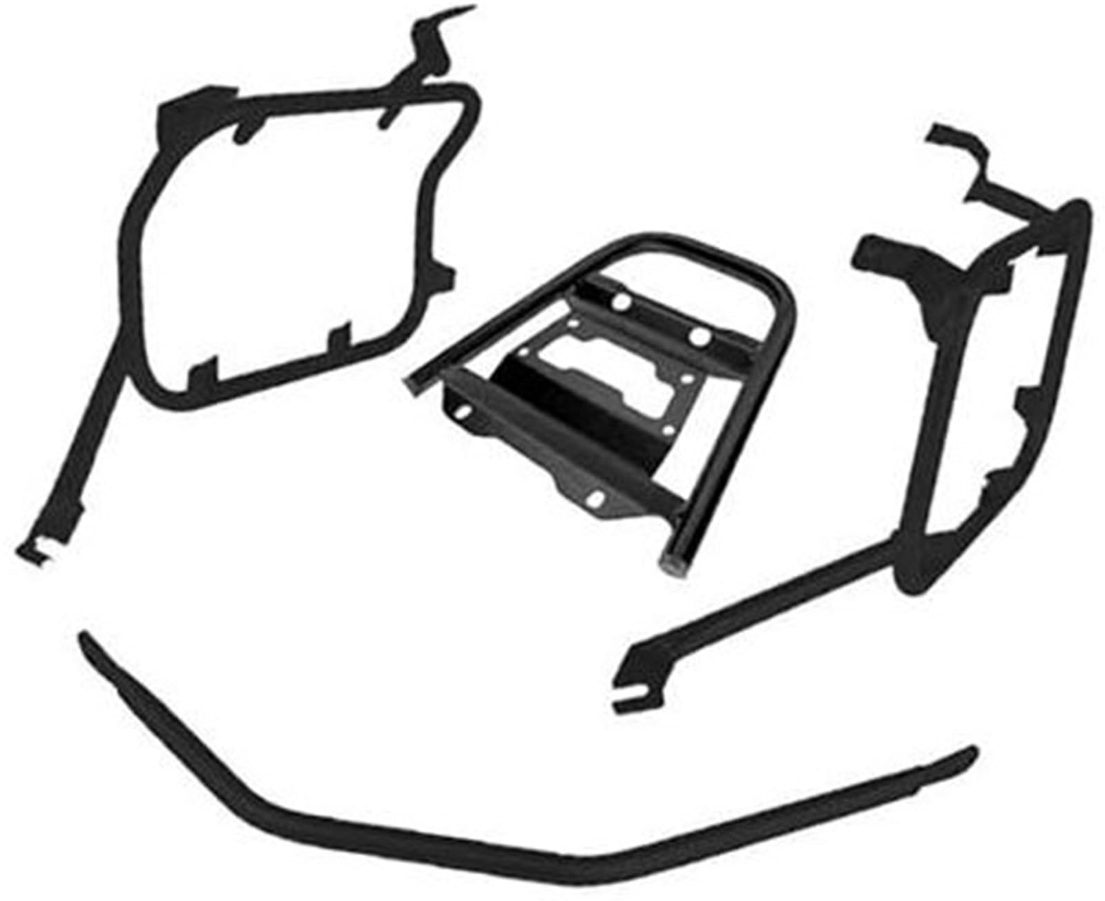 MUEOSI Motorrad-Gepäckträger, Gepäckträger hinten, for CRF1100L, for Afrika, for Twin Adventure Sport 2020–2023, Motorrad-Kofferraum Oben Gepäckträger-Stützregal(Black One Set) von MUEOSI