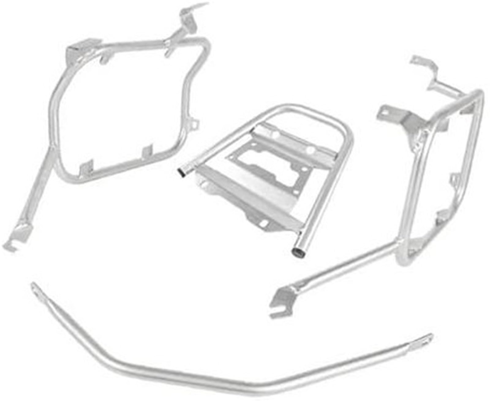 MUEOSI Motorrad-Gepäckträger, Gepäckträger hinten, for CRF1100L, for Afrika, for Twin Adventure Sport 2020–2023, Motorrad-Kofferraum Oben Gepäckträger-Stützregal(Silver One Set) von MUEOSI