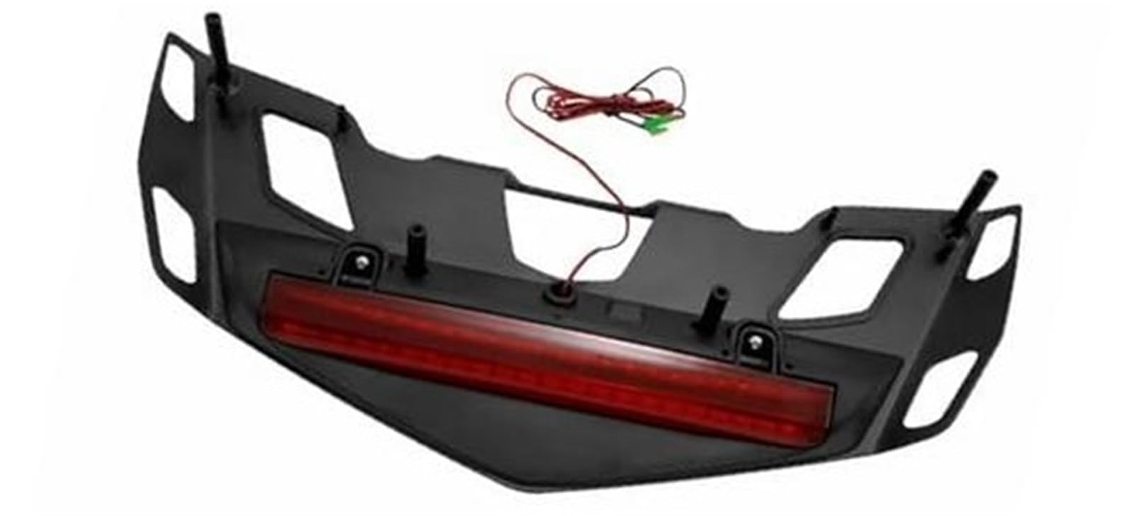 MUEOSI Motorrad-Gepäckträger, Motorrad-Kofferraum-Gepäckträger mit LED-Bremslichtlampe, for Goldwing 1800, for GL1800 2018–2020 Gepäckträger-Stützregal(Red Black) von MUEOSI