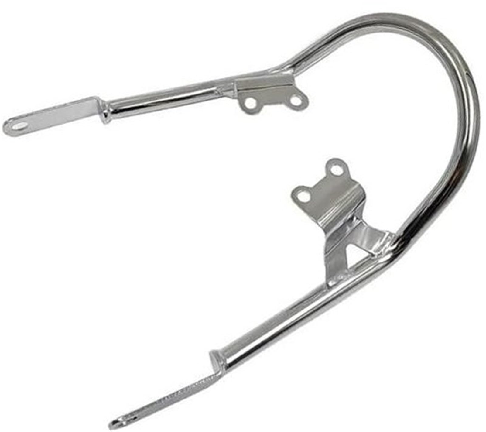 MUEOSI Motorrad-Gepäckträger, for Triumph, for Bonneville T120 T100 2017–2021, Motorrad-Heckgepäckträger-Halterung, Beifahrer-Handhaltegriff, Armlehne Gepäckträger-Stützregal(Black Chrome) von MUEOSI