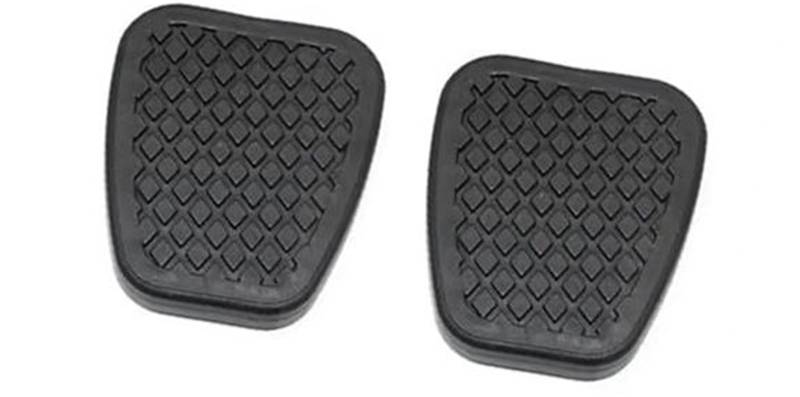 MUEOSI Pedalauflage, for Civic, for Siming 2-teilige Auto-Gummi-Kupplungsbrems-Fußpedalauflagen Gummi-Kupplungspedalauflage(Black 2) von MUEOSI