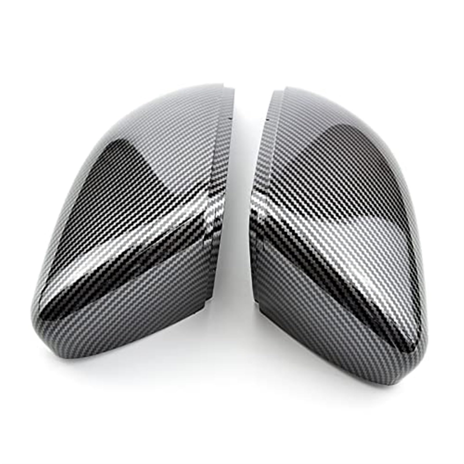 MUEOSI Rückspiegelkappen-Abdeckung MK6, for Golf, 6 GTI 2009-2012 Rückspiegelgehäuse Werkzeugverkleidung Halter Zubehör Außenspiegel Ersatzteile Türaußenspiegelabdeckung(Carbon Look Black) von MUEOSI