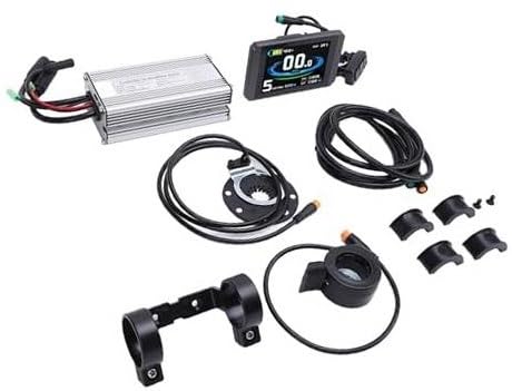 MUEOSI Umrüstsatz for Elektroroller mit bürstenlosem Motor, LCD-Farbanzeige, wasserdichter Controller mit Daumengashebel, for Radfahrer E-Bike Bürstenmotor Controller von MUEOSI