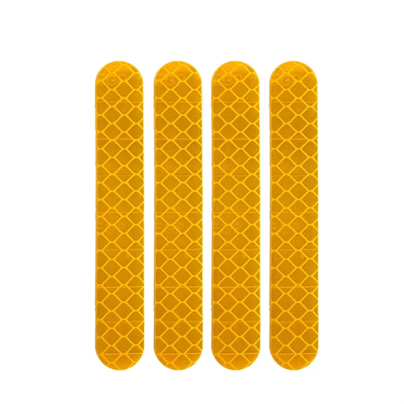 MUEOSI Warnung staubdichter reflektierender Aufkleber Vordere Hinterradabdeckung Effektiver Aufkleber, for Ninebot, Max G30 Elektroroller Reflexstreifen(Max g30 Yellow) von MUEOSI