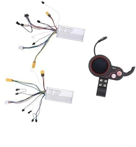 MUEOSI Wasserdichtes Instrumentendisplay und Controller-Kit for Elektroroller, LCD-Display-Drosselklappe, for Dual Drive Controller QSS4, for 8 9 10 8X 10X Elektroroller E-Bike Bürstenmotor Controller von MUEOSI