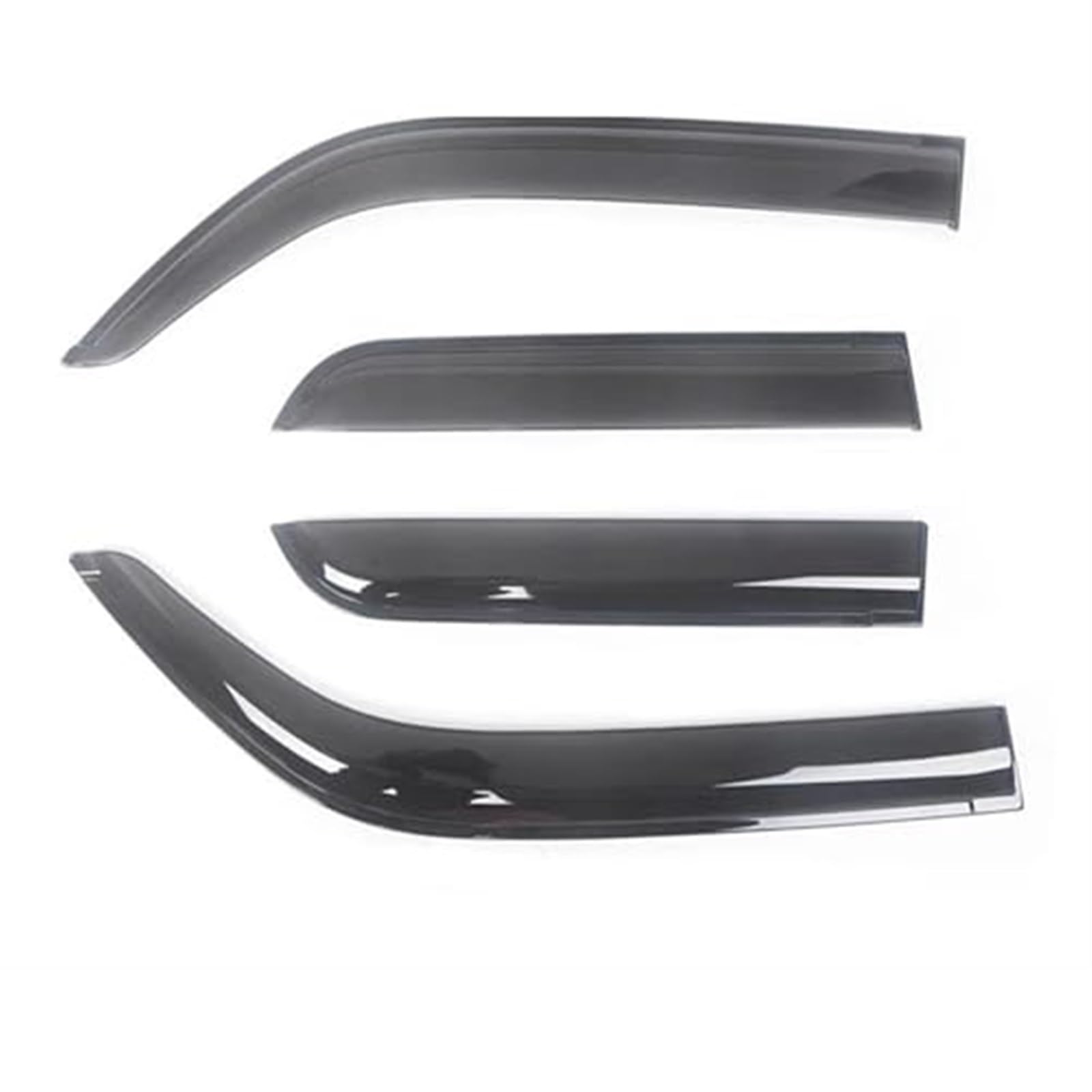 MUEOSI for Kia, for Rio 2001–2016, Auto-Seitenfenster-Visier, Sonne, Regenschutz, Schatten, Schild, Shelter, Schutzabdeckung, Zierrahmen-Aufkleber Windabweiser(Black 06-09 Hatchback) von MUEOSI