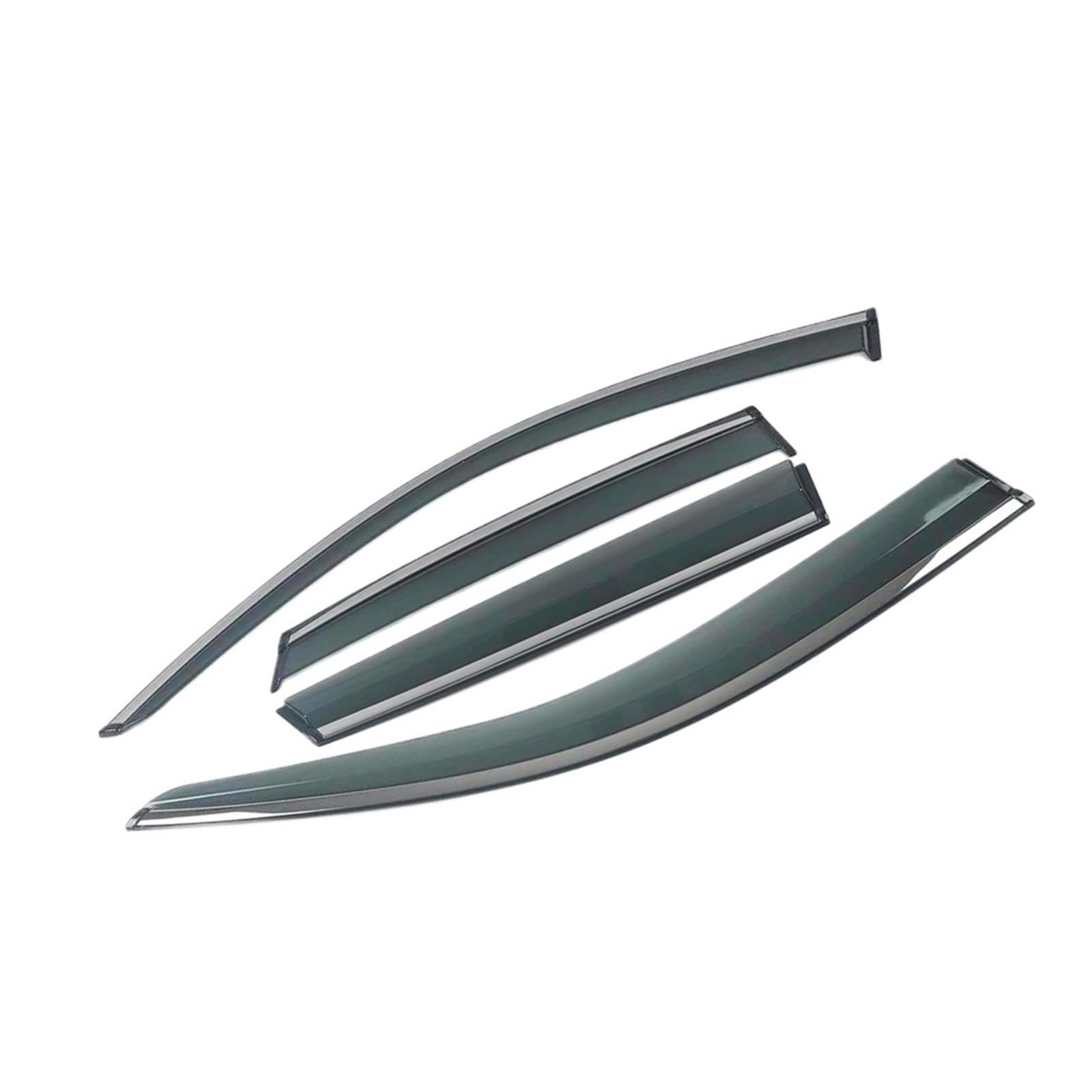 MUEOSI for Mercedes-Benz, GL 2006-2019 X164 Autofenster Sonnenschutz Regenschutz Visiere Schild Schutz Deflektor Abdeckung Zierrahmen Aufkleber Windabweiser-Set(for GL GLS 2013-2019) von MUEOSI