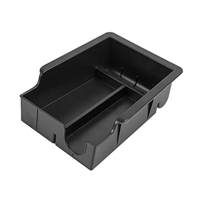 MUEOSI for Tesla, for Modell 3, for Modell Y 2021 2022 Center Storage Box Center Console Organizer Box Central Armlehne Lagerung Fall Innen Aufbewahrungsbox für die Mittelkonsole(Black ABS) von MUEOSI