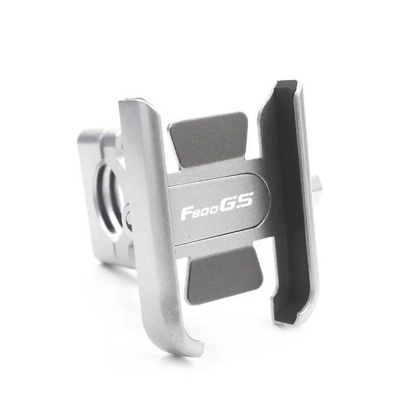 MUFENGparts Für BMW F800GS F 800GS F 800 GS 2008-2024 Motorrad Aluminium Handy Halterung Handy GPS Ständer Halter(Handlebar Silver) von MUFENGparts