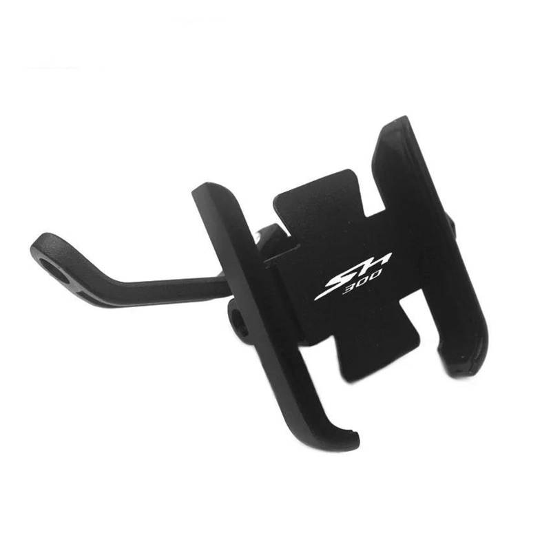 MUFENGparts Für Honda SH300 SH 300 Motorrad Zubehör Rückspiegel Handy Halter GPS Stand Halterung(Mirror Type Black) von MUFENGparts