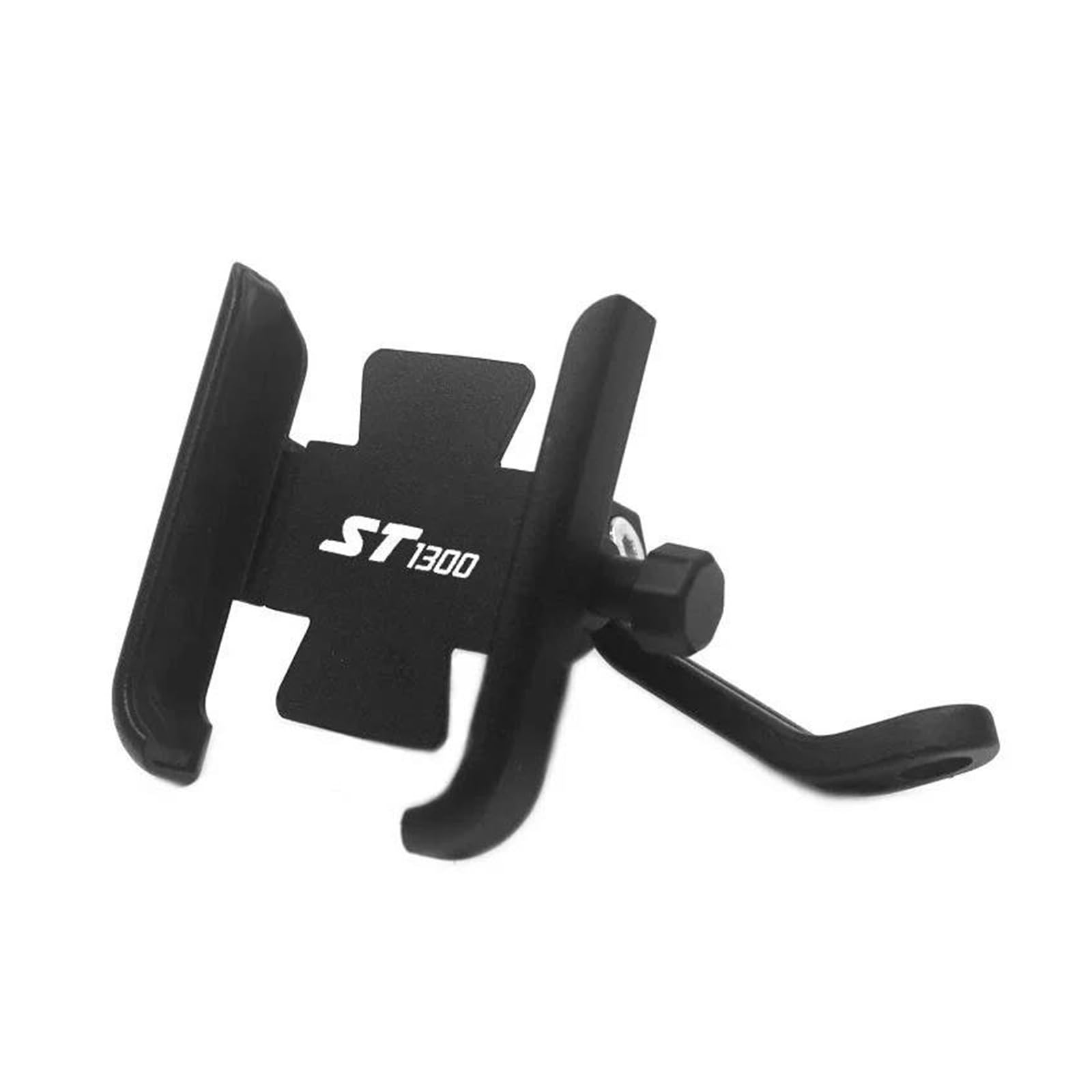 MUFENGparts Für Honda ST 1300 ST1300 Motorrad Zubehör Rückspiegel Handy Halter GPS Stand Halterung(Mirror Type Black) von MUFENGparts