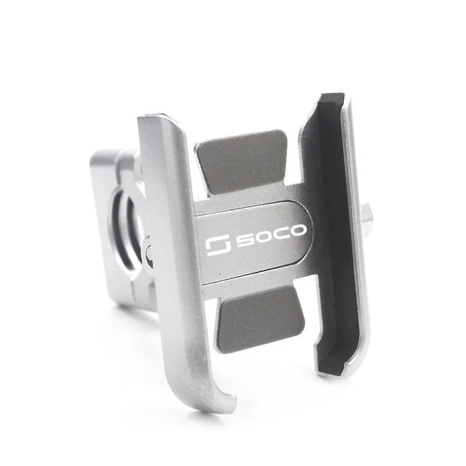 MUFENGparts Für SUPER SOCO CPX CUX TC 50/MAX/Wanderer TS 2020-2024 Motorrad Legierung Handy Halterung GPS Ständer Halter(Handlebar Silver) von MUFENGparts