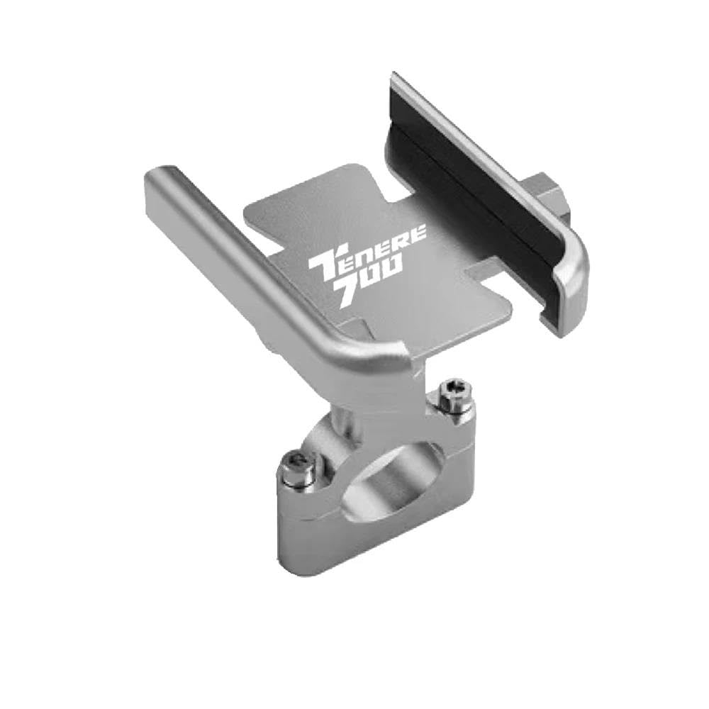 MUFENGparts Motorrad Lenker Handy Halter GPS Ständer Für Yamaha Tenere 700 1200 Tenere700(Silver) von MUFENGparts